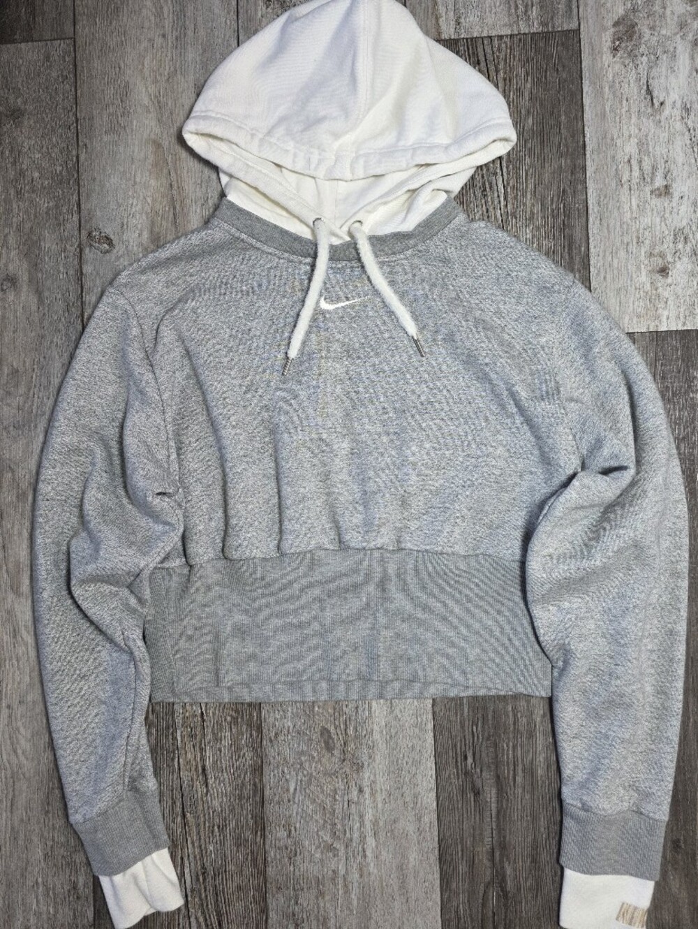 Nike Sportswear Icon Clash Double-layer Cropped Hoodie Sz Lg (2021)